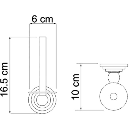 держатель запасного рулона wasserkraft isar k-7397 цвет бронза темная