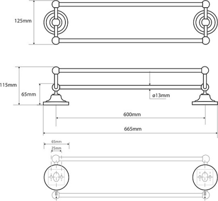 полотенцедержатель bemeta retro 144204238