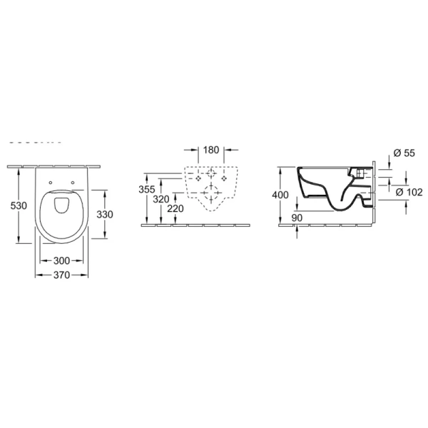 унитаз villeroy&boch avento 5656hrr1 подвесной, с сиденьем микролифт, с покрытием ceramicplus, белый