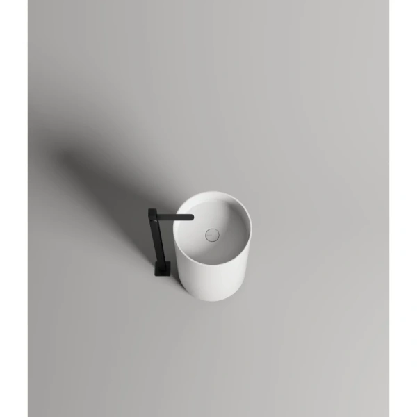 раковина напольная salini armonia 201 130111sm, 45x45x82 см, из материала solix, матовая, белая