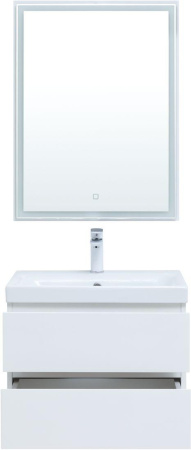 мебель для ванной aquanet беркли 60 белый глянец (2 ящика) мебель для ванной aquanet беркли 60 белый глянец (2 ящика)