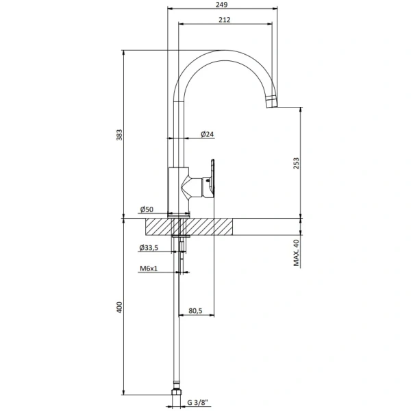 смеситель для кухни tiemme k evo k202 411480902