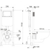 инсталляция aquatek standart 37 ins-0000017 для унитаза без клавиши смыва