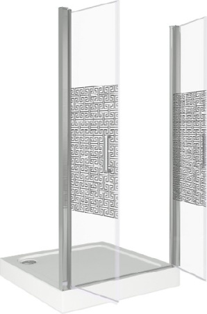 дверь для душевой кабины в нишу good door fantasy sd-90-f-ch