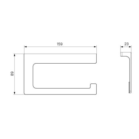 держатель туалетной бумаги iddis slide без крышки, сплав металлов, графит sligm00i43