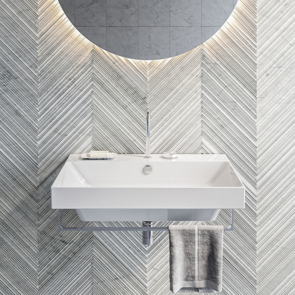 раковина catalano zero 75x50 см, с 1 отв., белый глянцевый