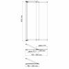 шторка на ванну wasserkraft dill 80 61s02-80 fixed профиль черный, стекло прозрачное