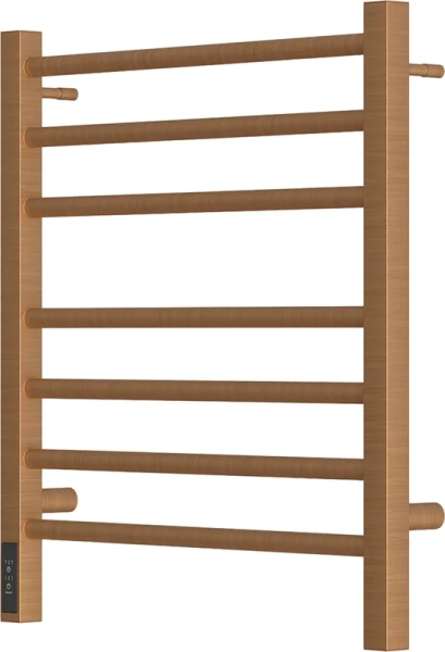 полотенцесушитель point веста pn70756br электрический, 50x60 см, бронзовый