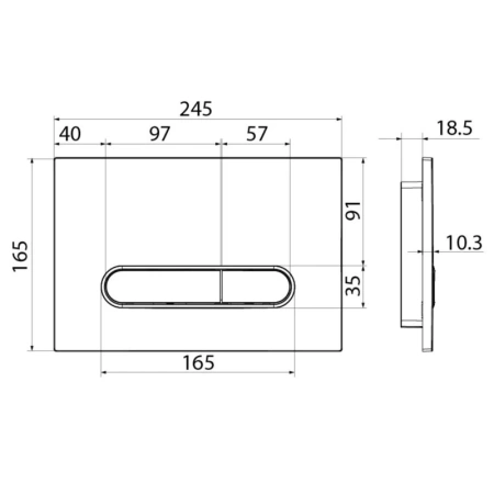 кнопка для инсталляции iddis unifix uni31chi77 универсальная цвет хром 031