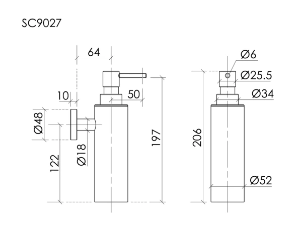 Дозатор для мыла Sancos Base SC9027BG настенный, золотой матовый Дозатор для мыла Sancos Base SC9027BG настенный, золотой матовый