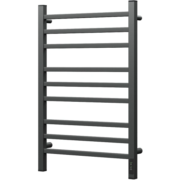 полотенцесушитель point вега п9 pn71858gb электрический, диммер справа, 50x80 см, графит блеск