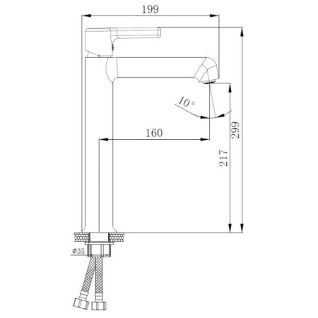 смеситель для раковины haiba hb11814