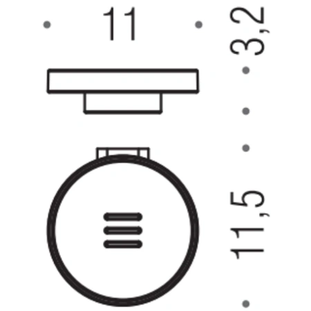 мыльница colombo design mini b4001.hps1-van нержавеющая сталь, матовое стекло