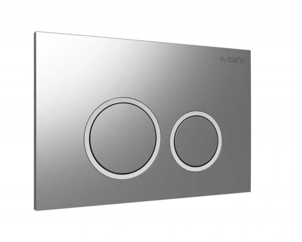 кнопка смыва для инсталляции esbano esinkrg11gm абс-пластик, цвет матовая оружейная сталь