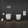 биде ceramicanova forma cn3010 подвесное, белое