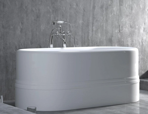 ванна из искусственного камня salini cira 172х81 100811m белая матовая