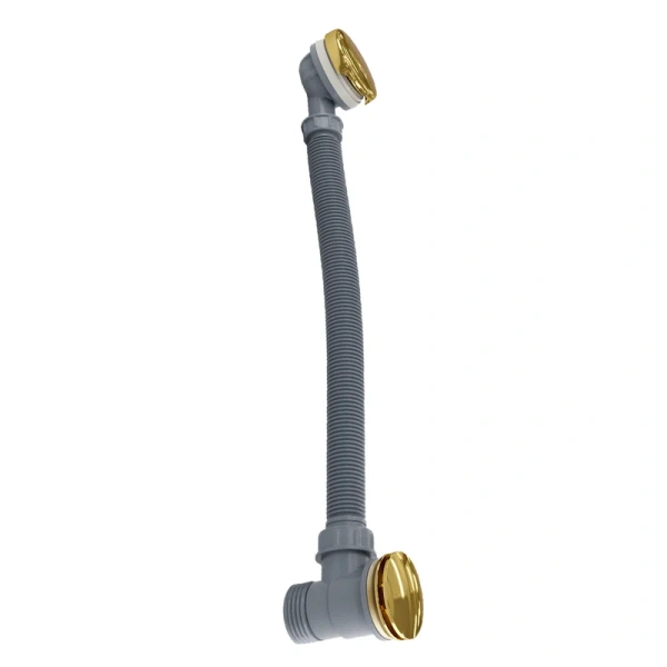 Слив-перелив WasserKRAFT Sauer A206 click-clack, золото