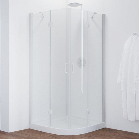 Душевой уголок Vegas Glass AFS 0120 01 01 профиль белый, стекло прозрачное