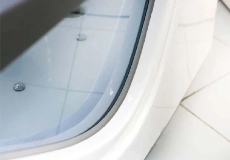 акриловая ванна gemy g9046 ii k l гидромассажная, 171х99 см, левосторонняя, цвет белый