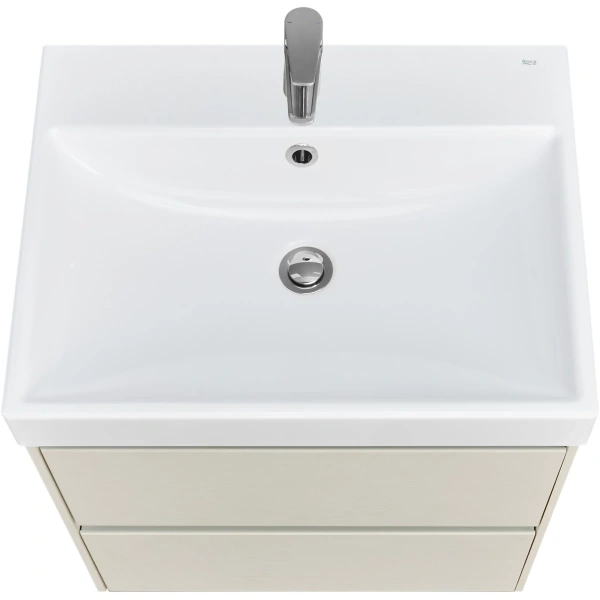 тумба под раковину roca ona zru9307861 58,5 см, подвесная, слоновая кость матовый