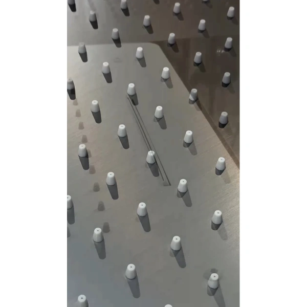 потолочный душ boheme 428-b 600 мм, 2 режима, черный матовый