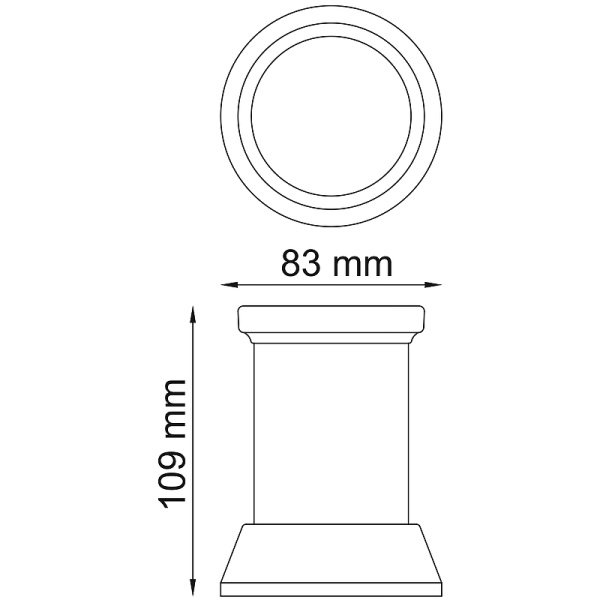 Стакан для зубных щеток WasserKRAFT Donau K-2428 цвет хром