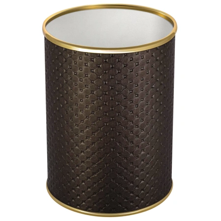 Ведро для мусора Geralis M-PCG-S шоколад, золото, 7,5 л