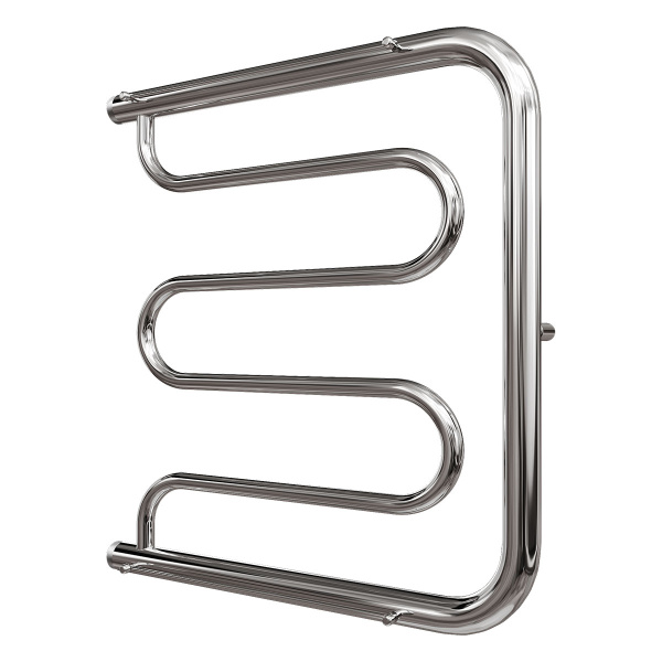 полотенцесушитель point фокстрот pn25556p водяной, с полкой, 1", 50x60 см, хром
