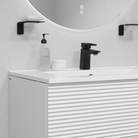 тумба с раковиной подвесная 80 см iddis bild bil80w0i95k, белый тумба с раковиной подвесная 80 см iddis bild bil80w0i95k, белый