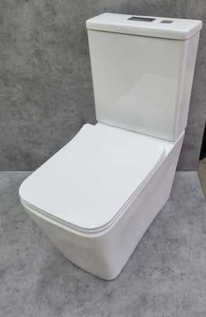 унитаз компакт ceramalux 2170axmw белый матовый с бачком и сиденьем микролифт