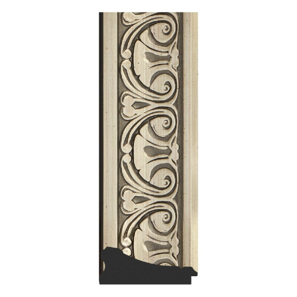 зеркало evoform exclusive-g floor 205х115 барокко серебро