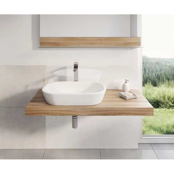раковина-чаша ravak ceramic o 60 см xjx01160001, белая