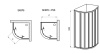 душевой уголок ravak supernova skkp6-80 80×80 3204o302z1 профиль черный, стекло прозрачное