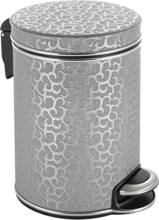 Ведро для мусора Geralis V-FHH-B серебро цвет хром, 5 л