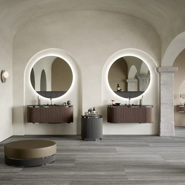 зеркало 120 cм.oasis arko 0arki1a003, цвет хром/лак глянцевый