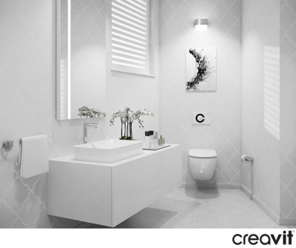 унитаз подвесной creavit free fe320-11mb00e-0000 белый матовый без сиденья