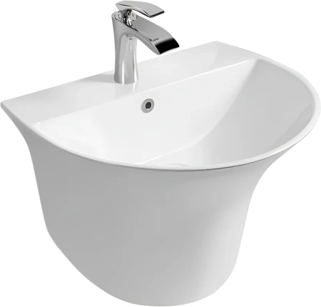 Раковина SantiLine SL-4020, подвесная, 56x49 см, белая