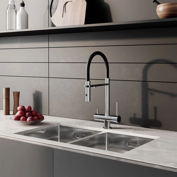 смеситель для кухни iddis ace acesbffi05 хром, с гибким изливом смеситель для кухни iddis ace acesbffi05 хром, с гибким изливом