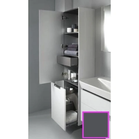 пенал jacob delafon reve eb1141d-442 подвесной r, серый антрацит глянец