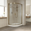 душевой уголок vegas glass zs-f 100*90 05 01 профиль бронза, стекло прозрачное