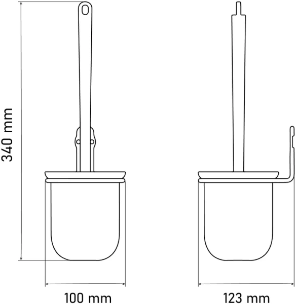 Ёршик для унитаза Fora Fresh FOR-FR020BL черный