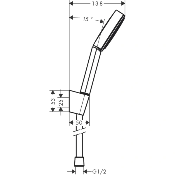 душевой набор hansgrohe pulsify 105 1jet 24301700