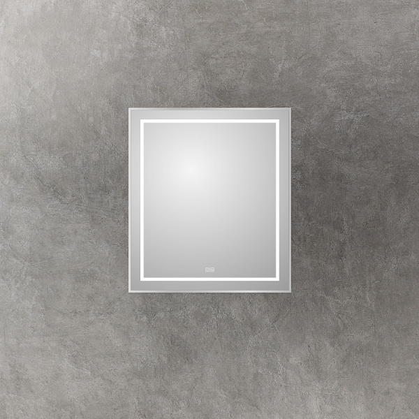 зеркало belbagno kraft 70 spc-kraft-700-800-led-tch-warm с подсветкой сатин с сенсорным выключателем и подогревом