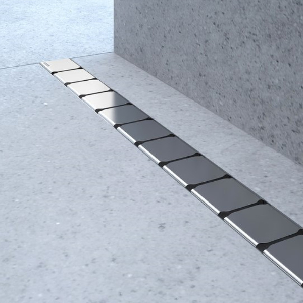 душевой лоток ravak 10° oz 85 x01576 с решеткой хром