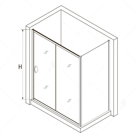 душевой уголок rgw passage pa-76-1 130x100 350876130-11 профиль хром, стекло прозрачное