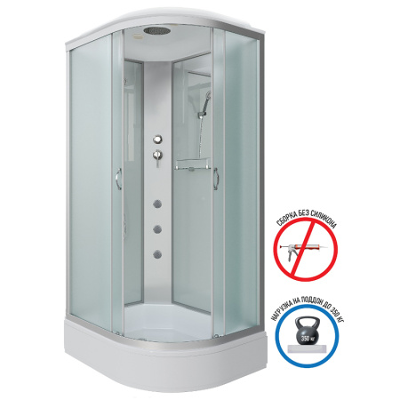 душевая кабина niagara classic 130х90 l ng-33394-14lg с гидромассажем