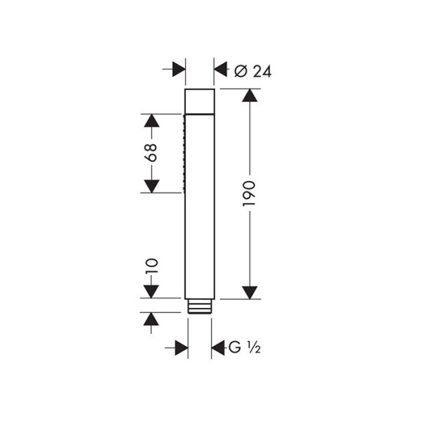 душевая лейка axor starck 28532000