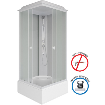 душевая кабина niagara promo 90x90 p90/26q/mt без гидромассажа