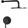Душевой комплект Paffoni Light KITLIG011NO 22.5 см, черный матовый