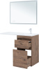тумба под раковину aquanet токио 00333647 напольная, 2 ящика, 110.2x48,1 см, дуб веллингтон